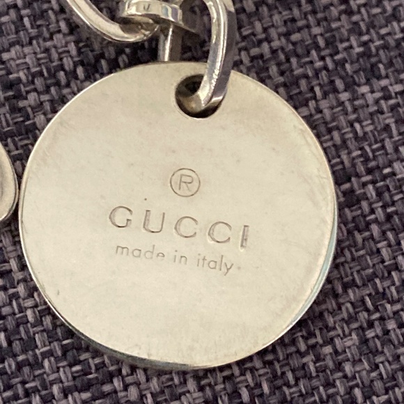 Authentic GUCCI Sterling Bracelet and Stainless Steel Heart Studs - Picture 6 of 15